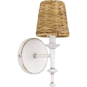 Quoizel 611728380758 Flannery 1-light Antique White Wall Sconce