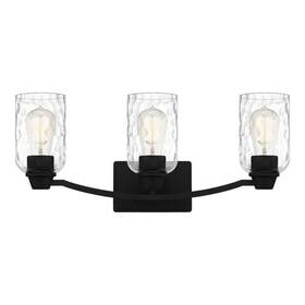 Aca8623mbk Quoizel Display Open Box Matte Black 3 Light Vanity