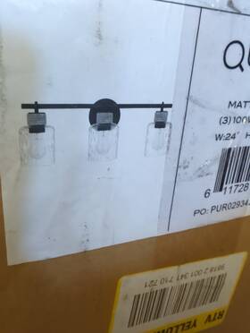 Quoizel Btc8624mbk - Baltic 3 Bath Vanity Light