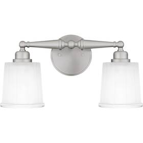 Cec8616bn Quoizel Cec8616 Cecilia 2 Light 16 Inch W Bathroom Vanity - Nickel