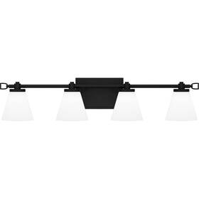 Dnl8629mbk Quoizel Daniels Led Bathroom Vanity Light In Matte Black