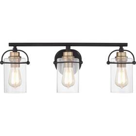 Emr8603mbk Quoizel Lighting - Emerson Transitional Bath Vanity-matte Black Finish