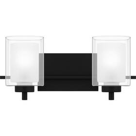 Vanity-7.75 Quoizel Lighting Klt8902mbk - Kolt 2 Light Bath Inches Tall And 17.25