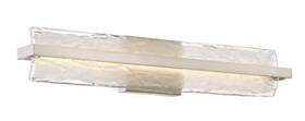 Pcgl8530bn Quoizel Lighting Platinum Glacial Led Etched Glass Vanity Light Brushed Nickel