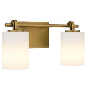 Morr8615ws Quoizel Morr8615 Morris 2 Light 15 Inch W Vanity - Brass Morr8615ws Quoizel Morr8615 Morris 2 Light 15 Inch W Vanity - Brass