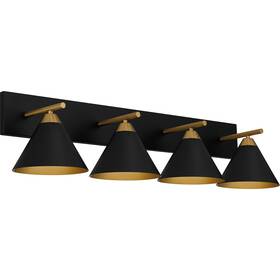 Mto8637mbk Quoizel Mto8637 Mastro 4 Light 38 Inch W Bathroom Vanity - Black Mto8637mbk Quoizel Mto8637 Mastro 4 Light 38 Inch W Bathroom Vanity - Black