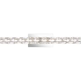 Pclu8533c Quoizel Luster Led Bathroom Vanity Light In Polished Chrome