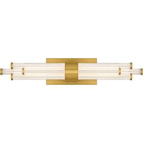 Pctal8624brg Quoizel Pctal8624 Talbott 8 Light 24 Inch W Led Bath Bar - Gold
