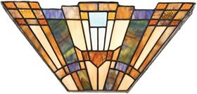 Tfik8802 Quoizel Inglenook Geometric Wall Sconce 2-light 120 Watts Tiffany 7