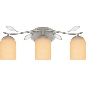 Quoizel Uly8624bn Brushed Nickel Three Light Bath From The Ulysses Collection