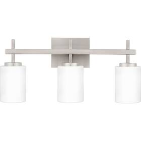 Wlb8622bn Quoizel Wlb8622 Wilburn 3 Light 22 Inch W Led Vanity - Nickel Wlb8622bn Quoizel Wlb8622 Wilburn 3 Light 22 Inch W Led Vanity - Nickel