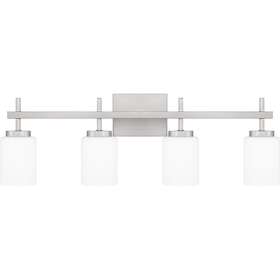 Wlb8631bn Quoizel Wlb8631 Wilburn 4 Light 31 Inch W Led Vanity - Nickel