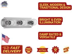 5049-3-65 Quorum 3-light 18 Inch Bathroom Vanity Wall Fixture Satin Nickel 5049-3-65 Quorum 3-light 18 Inch Bathroom Vanity Wall Fixture Satin Nickel