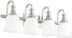 Quorum International 5011-4-65 Richmond 4-light Satin Nickel Vanity
