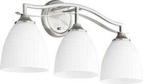 5027-3-65 Quorum International 5027-3 Jardin 3 Light 21-1/2 Inch W Bathroom - Nickel