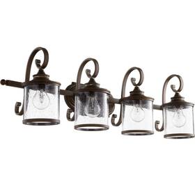 5073-4-39 Quorum International San Miguel 36 Inch 4-light Bath Vanity In Vintage Copper