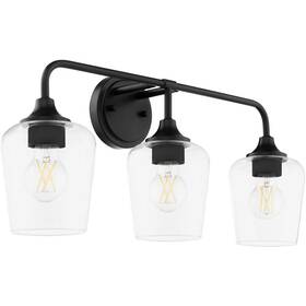 5313-3-59 Quorum International Raymond Bathroom Vanity Light Matte Black