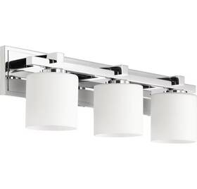 5369-3-14 Quorum International Transitional 3-light Bathroom Vanity Light In Chrome