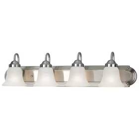 5104-4-65 Quorum Lighting 4 Light Bath Vanity In Transitional Style - 30 Inches Wide By 8.38 5104-4-65 Quorum Lighting 4 Light Bath Vanity In Transitional Style - 30 Inches Wide By 8.38