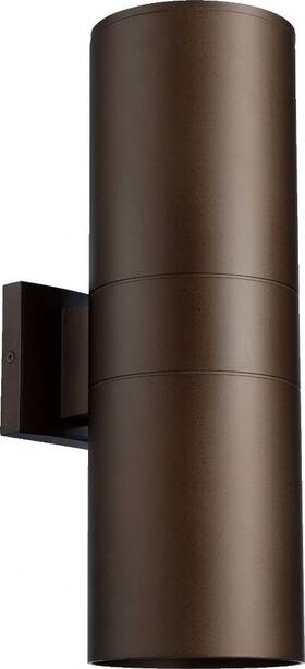 721-2-86 Quorum Lighting - Two Light Wall Mount Cylinder 2 Outdoor
