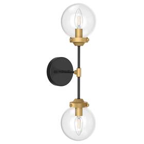 Ralbay 086291023980 Rustic Wall Sconces 2 Light Industrial Metal Black Fixture Vintage