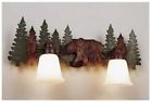 A33226 Ranch Rustic Browngreen Bath Light Bear Vanity Avalanche 2 Pine 100w