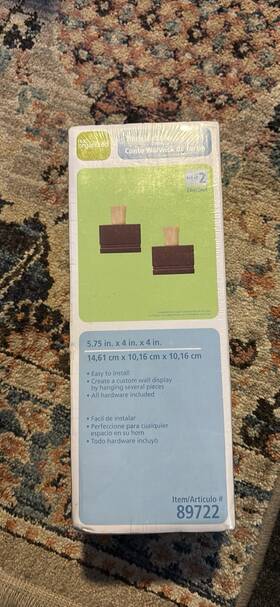 89722 Real Organized Warwick Sconce Combo Set Of 2 Chestnut Item New Sealed Box 89722 Real Organized Warwick Sconce Combo Set Of 2 Chestnut Item New Sealed Box