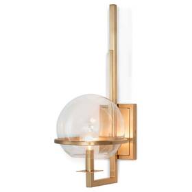 15-1059nb Regina Andrew New Art Deco Saturn Sconce Brushed Brassl Sold Out 493