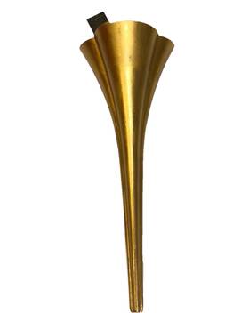 15-1095 Regina Andrew Detroit Lillian Gold Leaf Wall Sconce 25 Inch High New