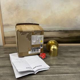 2772052 Rejuvenation Doleman 3 Inch Dome Led Sconce Aged Brass With Hardware Nib Read