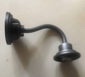 7369995 Rejuvenation Carson Gooseneck Sconce 12 In Matte Scuffed Nib Read