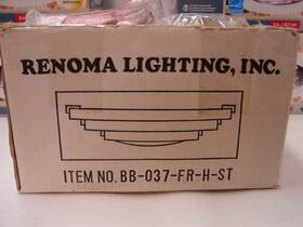 Bb-037-fr-h-st Renoma Vintage Lighting #bb-037-fr-h-st 120v Wall Sconce / Lamp Kit - New