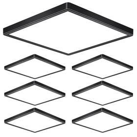 Gt-24w-bl-s-6 Rezant 12 Inch 24w Led Flush Mount Ceiling Light Fixtures 3000k/4000k/6000k Adjusta