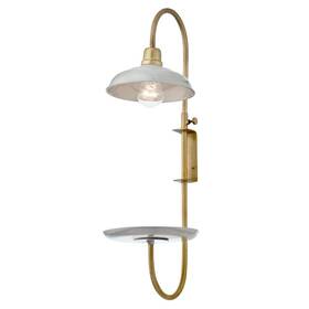 89480935 River Of Goods 8 Inch Bette C-shaped Gold Metal Wall Sconce -