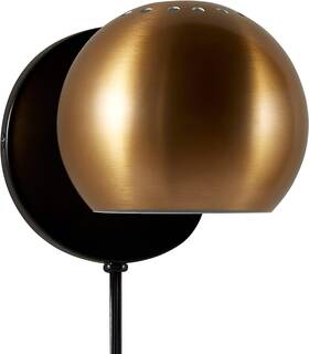 Alt0316020 Rivet Gold Tone Mid-century Wall Sconce Modern Mounted Plug-in 7.25 Inch H Alt0316020 Rivet Gold Tone Mid-century Wall Sconce Modern Mounted Plug-in 7.25 Inch H