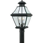 Rj9011k Quoizel 11w Outdoor Post Rutledge Black Mystic