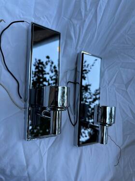 Cb-dlfml76 Robern Dlfml76 2 Main Line Sconces Polished Chrome - Used. Sold As A Pair