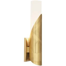 Robert Abbey 008322213115 Brut 1 Wall Sconce Michael Berman 17 Inch Tall - Brass