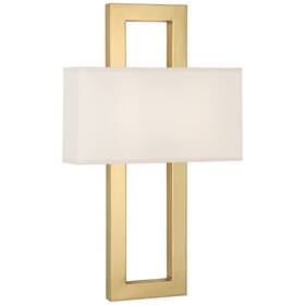 Robert Abbey 008322839834 Doughnut Snow Wall 2 Light 23 Inch Tall - Brass