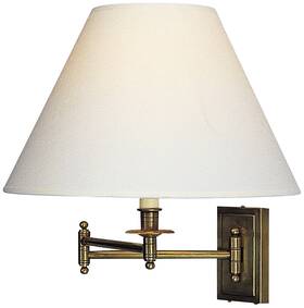 1504x Robert Abbey Kinetic Collection Brass Plug-in Swing Arm Wall Lamp