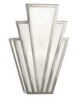 S228 Robert Abbey Empire 1 Light Wall Sconce Antique Silver -