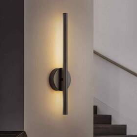 81010000050168 Rrtyo Breshay 19.7 Inch 1-light Black Modern Linear 3000k Warm Light Wall Sconce
