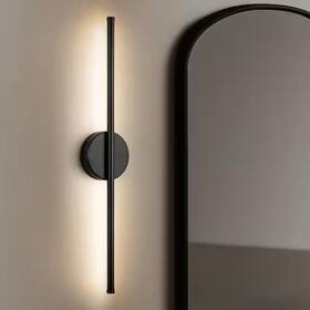 81010000050178 Rrtyo Byers 23.6 Inch Black Linear Dimmable Wall Sconce Led Bathroom Vanity Light