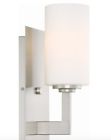 Rv-w215-4472-bn Revel Celene Wall Light Frosted Glass Shade Brushed 665659107625