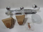 46015-su S1100e Sunlite Vanity Decorative Sconce Fixture Brushed Nickel 653703460154