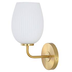 Safavieh 195058276979 Lighting Collection Idina Contemporary Brass/white Uplight Single Wall Sconce Safavieh 195058276979 Lighting Collection Idina Contemporary Brass/white Uplight Single Wall Sconce