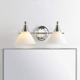 Scn4061a Safavieh 889048824300 Radnor 2-light Bronze 7-inch Led Bulbs Included Wall Sconce Chrom