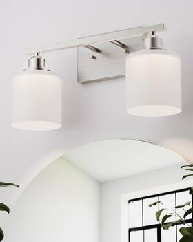 Cp-jqd-b-00501 Sailstar Bathroom Light Fixtures 2-light Brushed Nickel Vanity Lights Moder