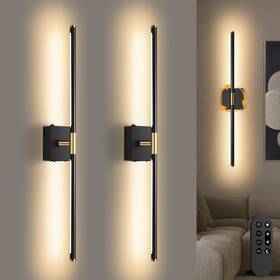Yhd01 Saimand Wall Sconces Set Of 2 Battery Operated Wireless Usb Rechargeable Lights