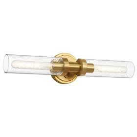 007g2 Santostock Brushed Gold Bathroom Vanity Light Fixture 2light Modern Wall Sco